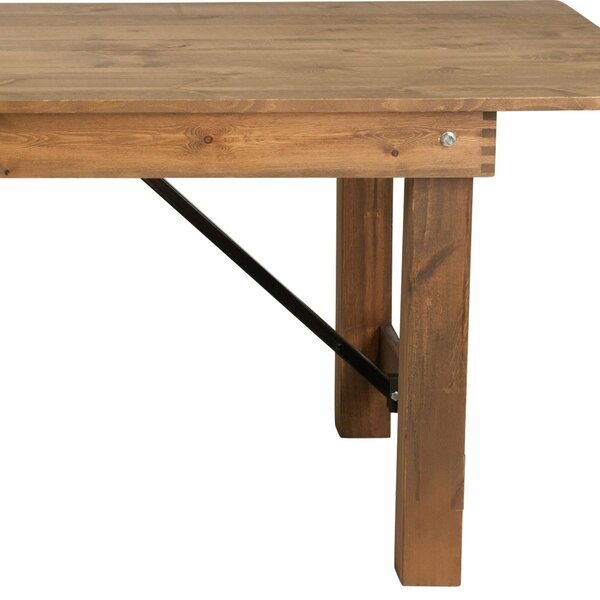 Rectangle FarmTable, Antique, Rustic, Foldng, 108