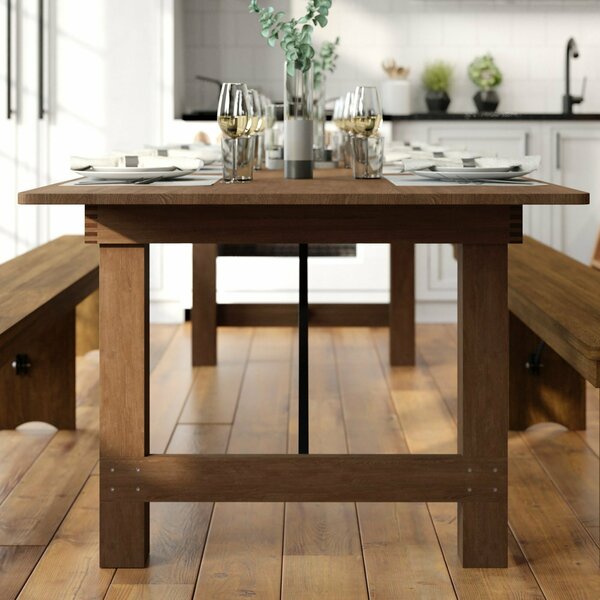 Rectangle FarmTable, Antique, Rustic, Foldng, 108