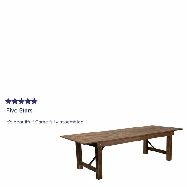 Rectangle FarmTable, Antique, Rustic, Foldng, 108
