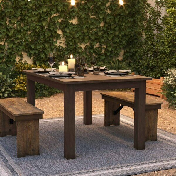 Rectangle Farm Table, Rustic, Rectangular, 60
