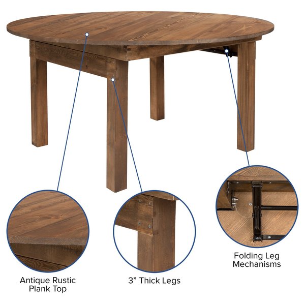 Round Farm Dining Table, 60