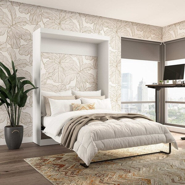 Bestar Pur 59W Full Murphy Bed in White