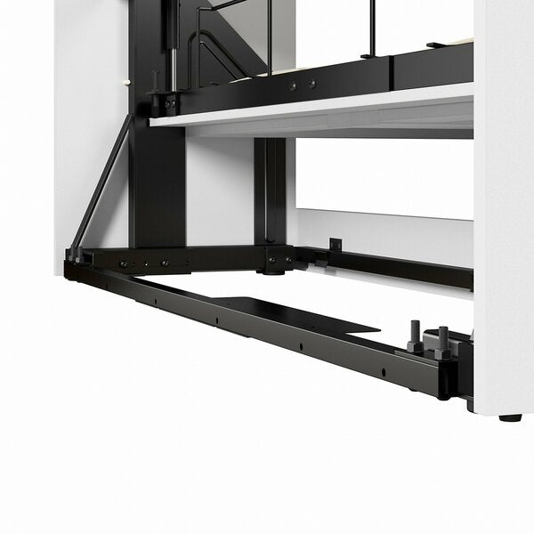 Bestar Pur Full Murphy Bed with 2 Shelving Units (109W) in White