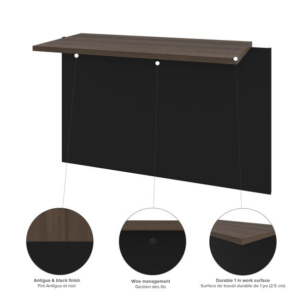 Connexion U-Shaped Workstation, Antigua/Black