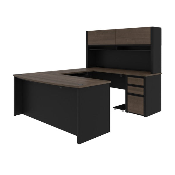 Connexion U-Shaped Workstation, Antigua/Black