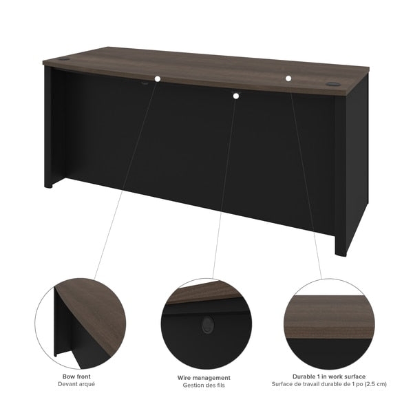 Connexion U-Shaped Workstation, Antigua/Black
