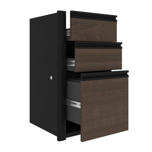 Connexion U-Shaped Workstation, Antigua/Black