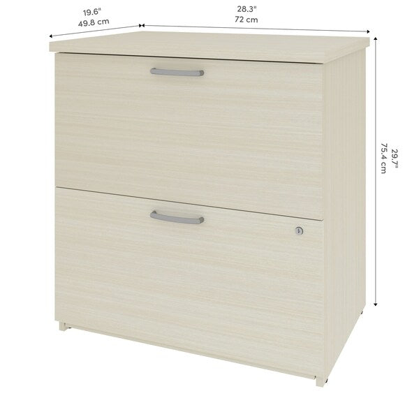 Universel 29W Lateral File Cabinet  in white chocolate