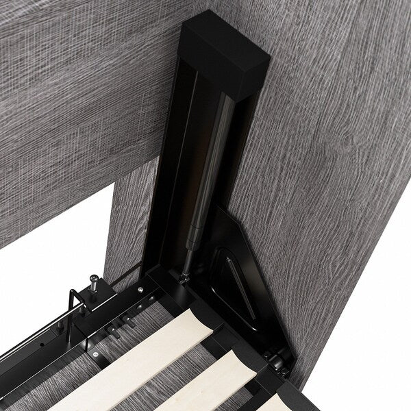 Queen Wall Bed, Pur, Bark Gray