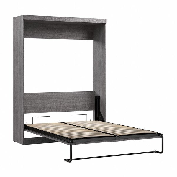 Queen Wall Bed, Pur, Bark Gray