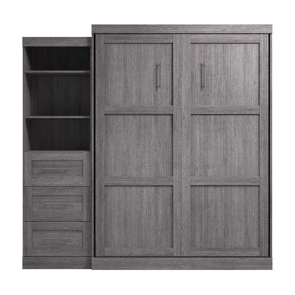 Queen Wall Bed Kit, Pur, Bark Gray, 90