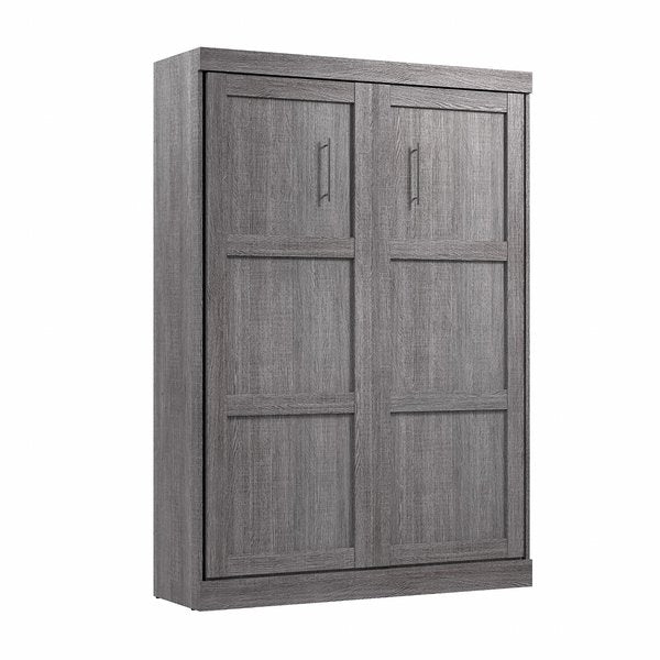 Full Wall Bed, Pur, Bark Gray
