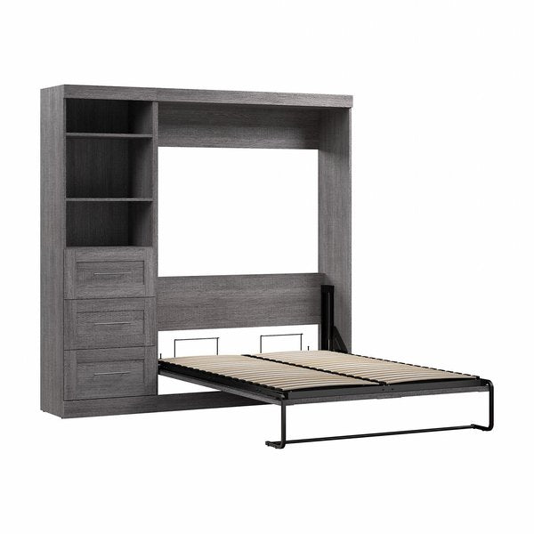 Full Wall Bed Kit, Pur, Bark Gray, 84