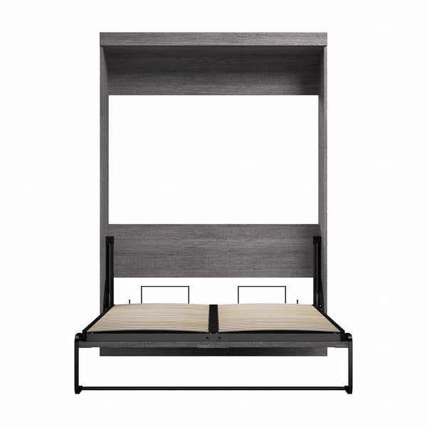 Full Wall Bed, Pur, Bark Gray
