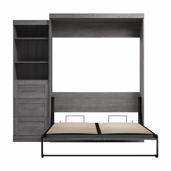Queen Wall Bed Kit, Pur, Bark Gray, 90