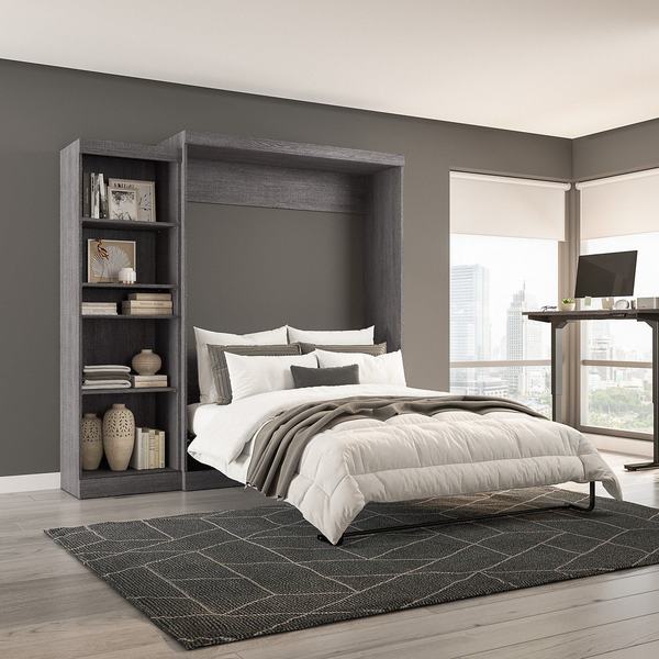 Queen Wall Bed Kit, Pur, Bark Gray, 90