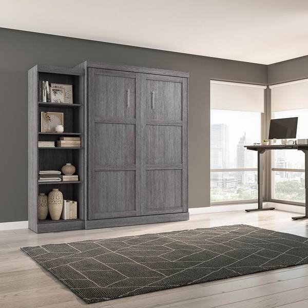 Queen Wall Bed Kit, Pur, Bark Gray, 90