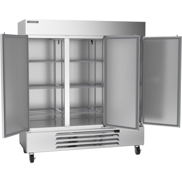 Reach In Refrigerator, Three Section, Solid Door, 68.93 Cu. Ft.