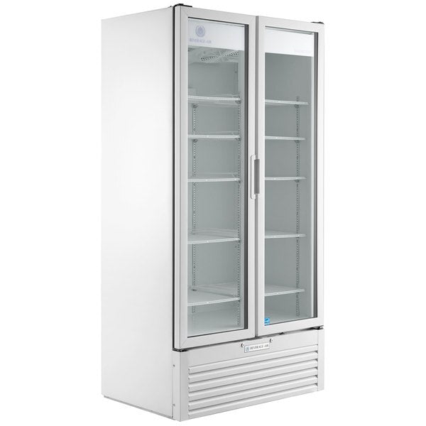 Glass Door Merchandiser, Refrigerator, 26.12 cu. ft. Capacity, White