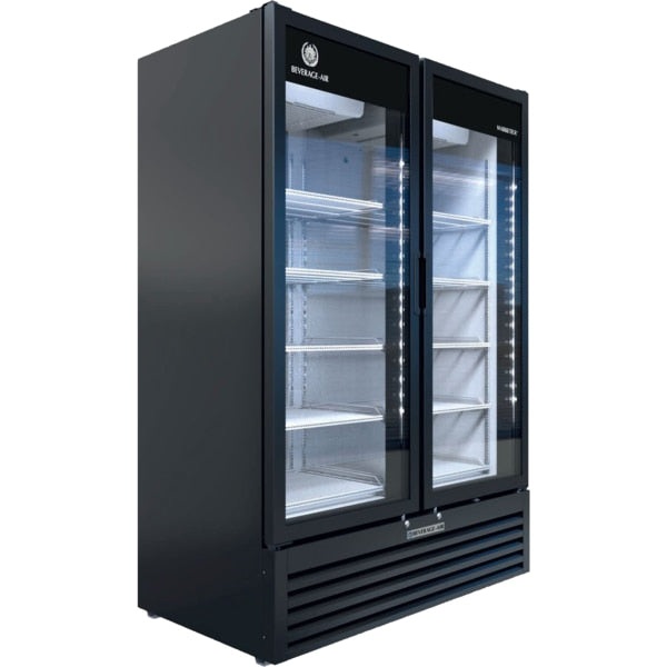 Glass Door Merchandiser, Refrigerator, 39.41 cu. ft. Capacity, Black
