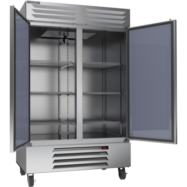 Reach In Refrigerator, Two Section, Solid Door, 46.15 Cu. Ft.