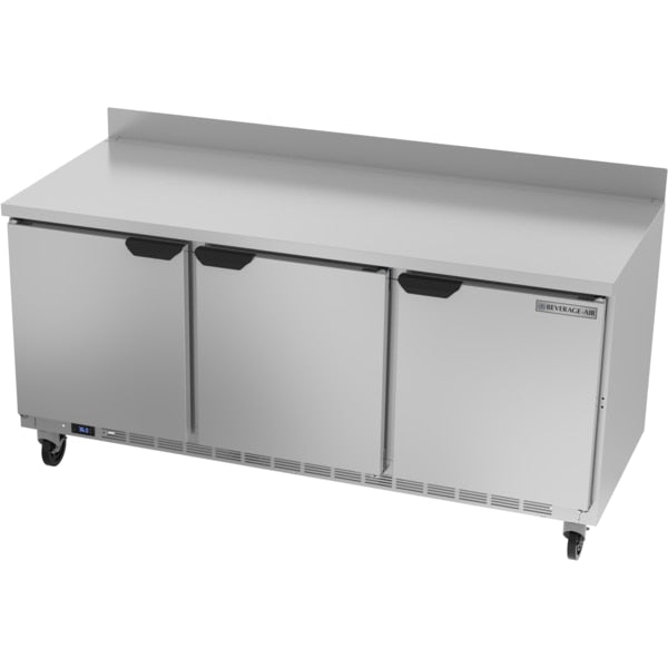 Refrigerator, Work Top Style, Three Door, 72