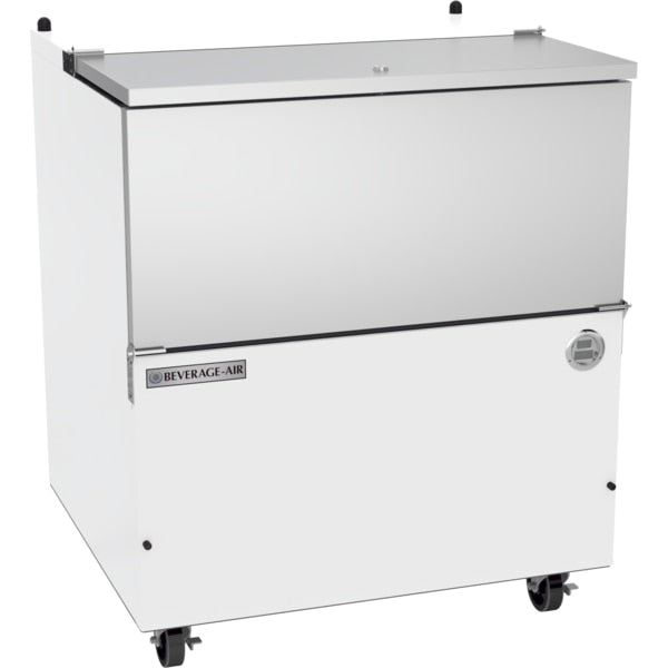 Milk Cooler, Cold Wall, White, 12.73 cu. ft., Single Access