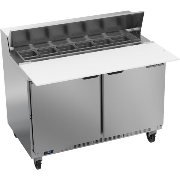 Refrigerated Sandwich Prep Table, 2 Door, 13.9 cu. Ft, 115 Volt
