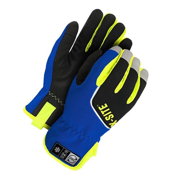 Mechanics Glove 360 Cut Coverage Blue/Black Lined, Size L