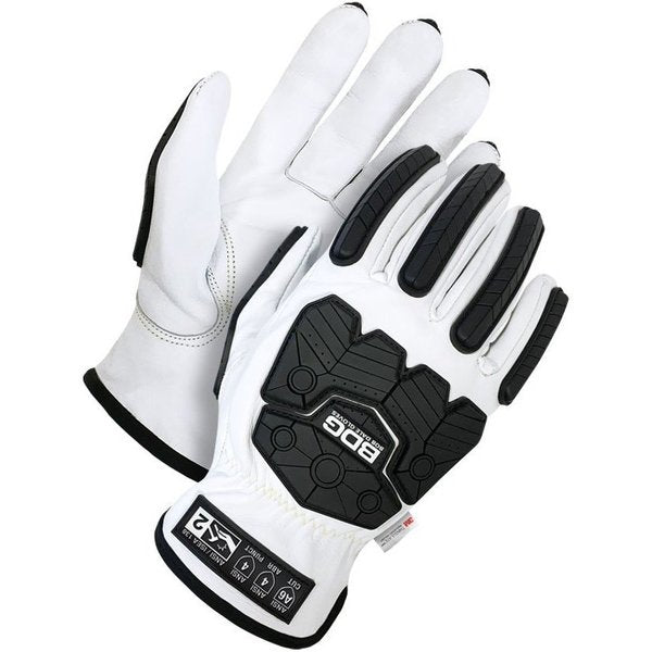 Lined Pearl Goatskin Driver w/Backhand Protection, Size M