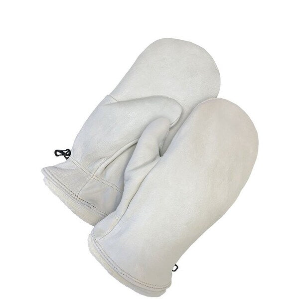 Grain Leather Mitt Pullover w/Pullout Pile Liner, Size L