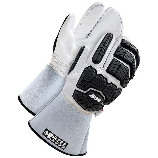 Lined Grain Goatskin 1-Finger Mitt, Small