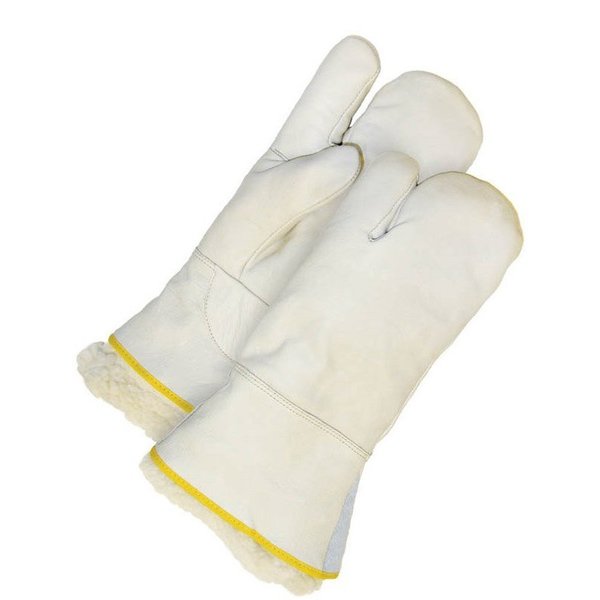 Lined Grain Cowhide 1-Finger Mitt, PR, L PR