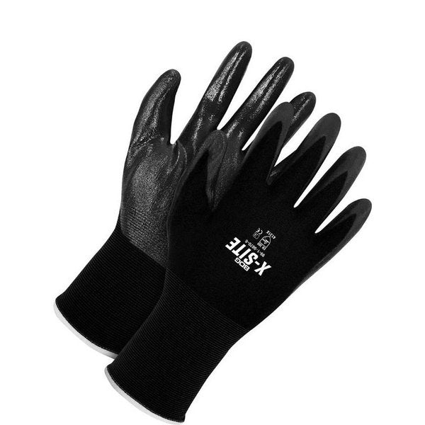 15G Nylon Liner Nitrile Palm Dipped, Shrink Wrapped, Size XS (6)