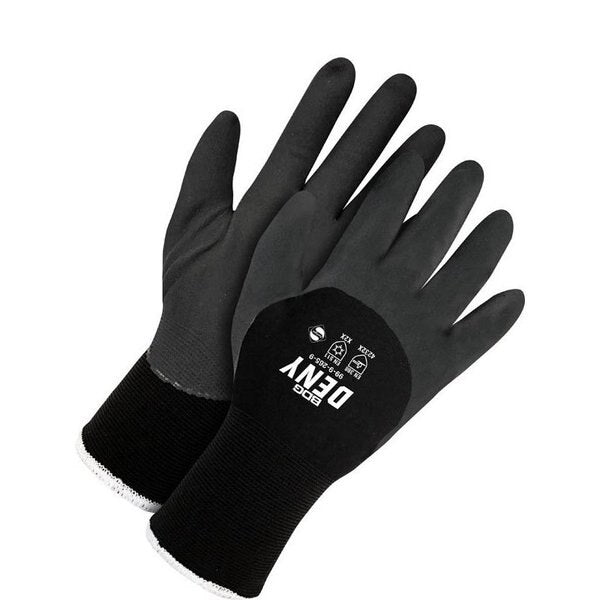 15G Synthetic w/Brushed Liner Nitrile Foam Knuckle Coated, Shrink Wrapped, Size L (9)