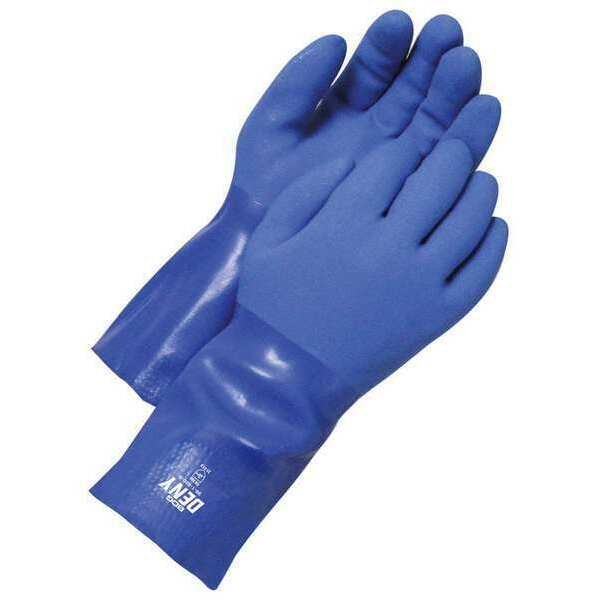 Coated PVC Triple Coated Gauntlet Blue, Shrink Wrapped, Size X2L (11)