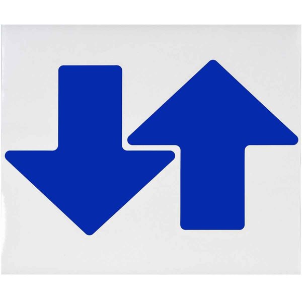 ToughStripe Floor Marking Arrows 8 in H x 3 in W Blue Pack of 50, 50PK
