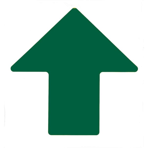 ToughStripe Floor Marking Arrows 10 in H x 4 in W Green Pack of 25, 25PK