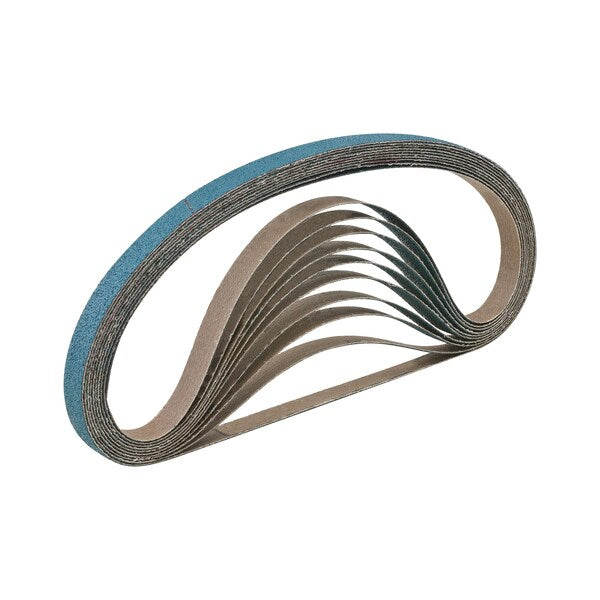 Sanding Belt, 0.5x18, Z3 Y Wt., Belt, 36G, 1/2