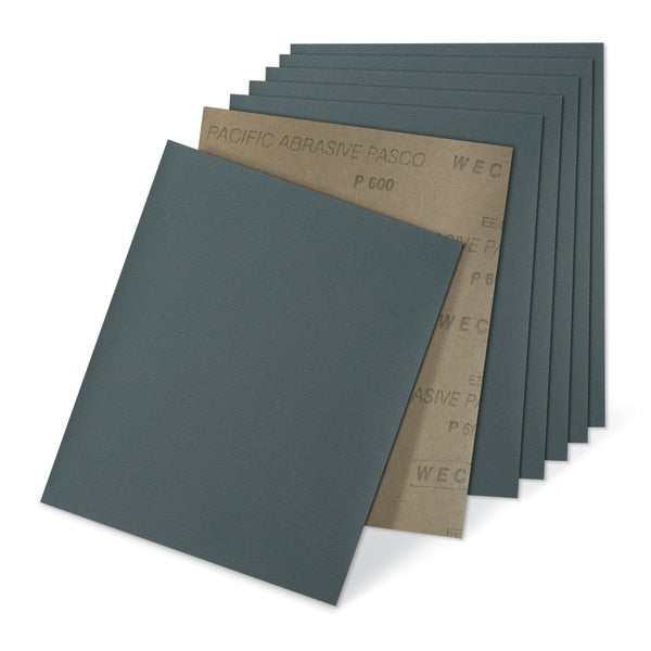 Sanding Sheet, WSC, 9x11,600G, B, Wt., SC