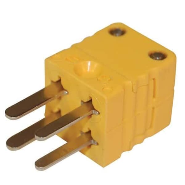 Dual Thermocouple Connector, Mini, Male,