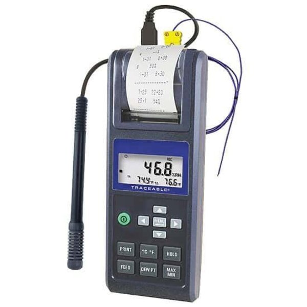 Traceable Printing Thermohygrometer with