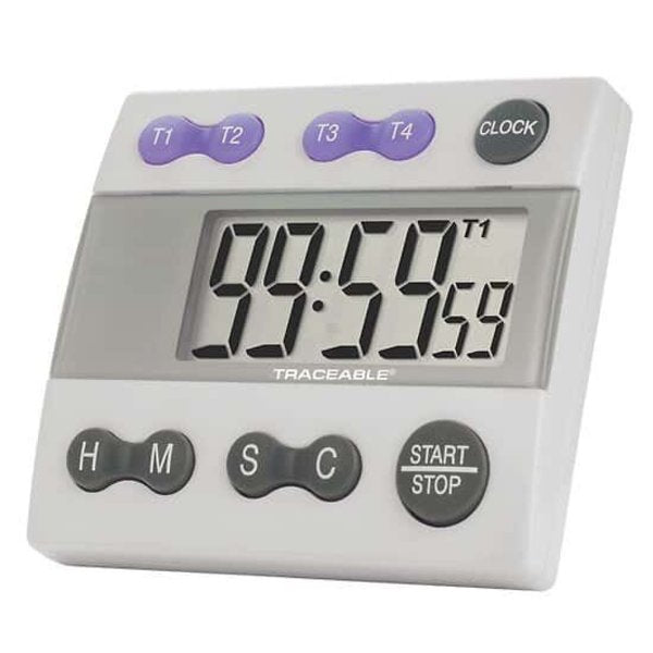 Four-Channel, Jumbo-Display Clock/Timer