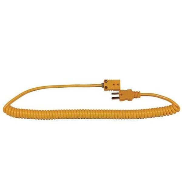 Coiled Extension Cable, Type K, Male to
