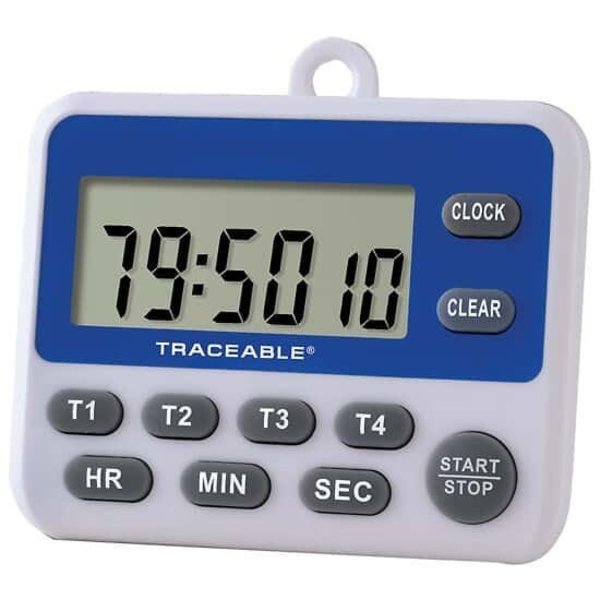 Traceable 100-Hour Digital Timer with Ca