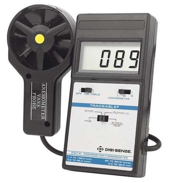 Traceable Digital Anemometer with Temper