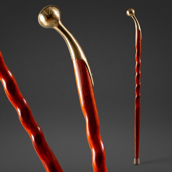 Cane, Twisted, Cocobolo Hame Top, 37