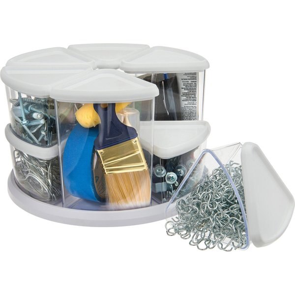 Canister Carousel Organizer, White