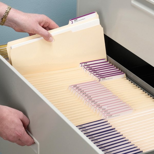 Folder, File, Ltr, 1/3 Ast, Mla, PK100