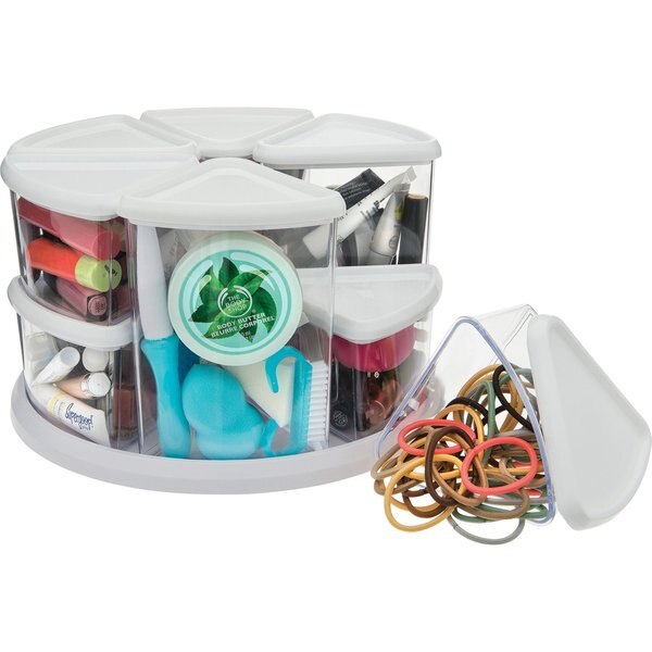 Canister Carousel Organizer, White